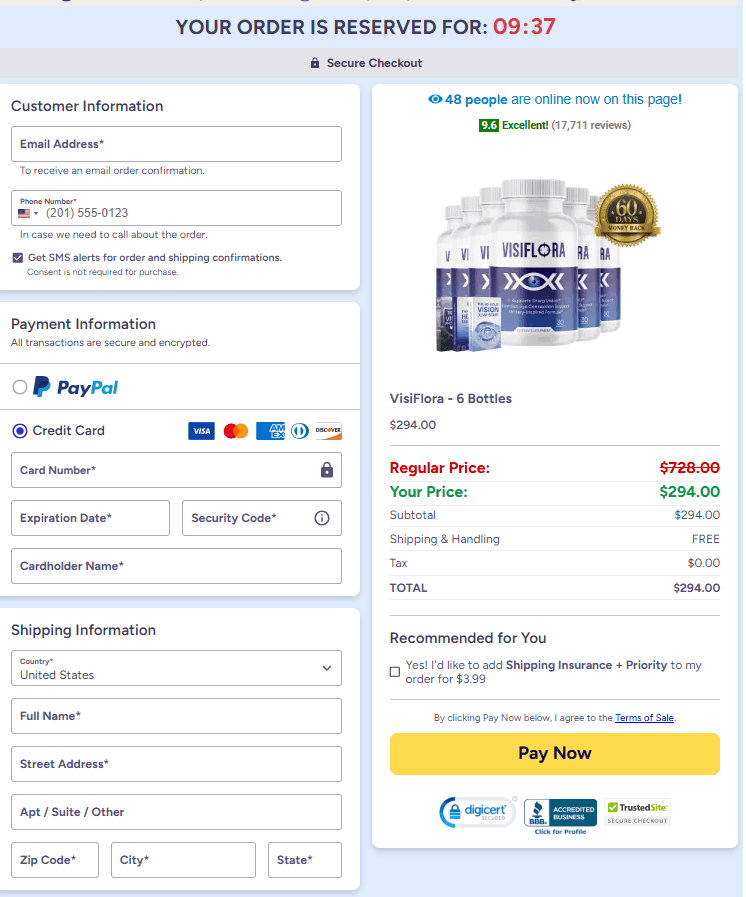 Visiflora-Secure-Checkout